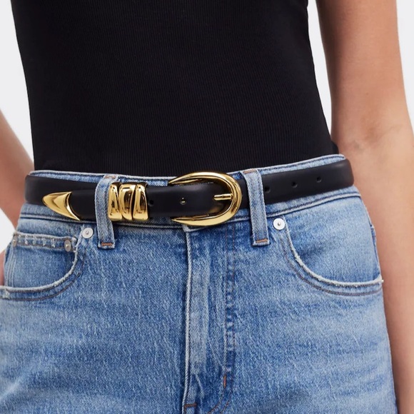 NWT Madewell Triple Metal Keeper Belt - Picture 3 of 6